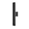 Z-Lite Edge Outdoor Wall, 2-Light, 4.5 In.W x 3.75 In.L x 20.5 In.H, Black/Sandblast 576S-2-BK-LED - alternate 1